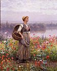 The Flower Girl by Daniel Ridgway Knight